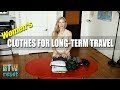 Women’s Clothing for Long-term RTW Travel - Packing List | Cold & Warm Weather