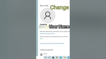 How to change user name microsoft windows 10 #shorts #windows10
