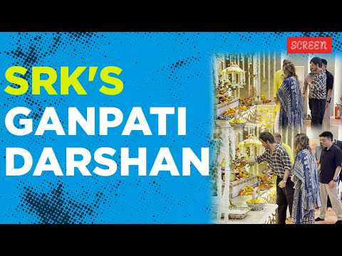SRK Seeks Blessings At T-Series Office's Ganapati Darshan | Screen