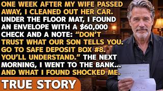 A Week After My Wife Died, I Found A Hidden Envelope In Her Car — The Note Inside Shocked Me… STORY