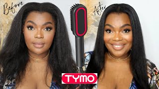 SILK PRESS IN UNDER 15 MINUTES! | TYMO IONIC PLUS HAIR STRAIGHTENING BRUSH REVIEW | RELAXED HAIR