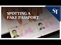 Spotting a fake passport