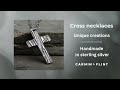 Cross Necklaces handmade in sterling silver