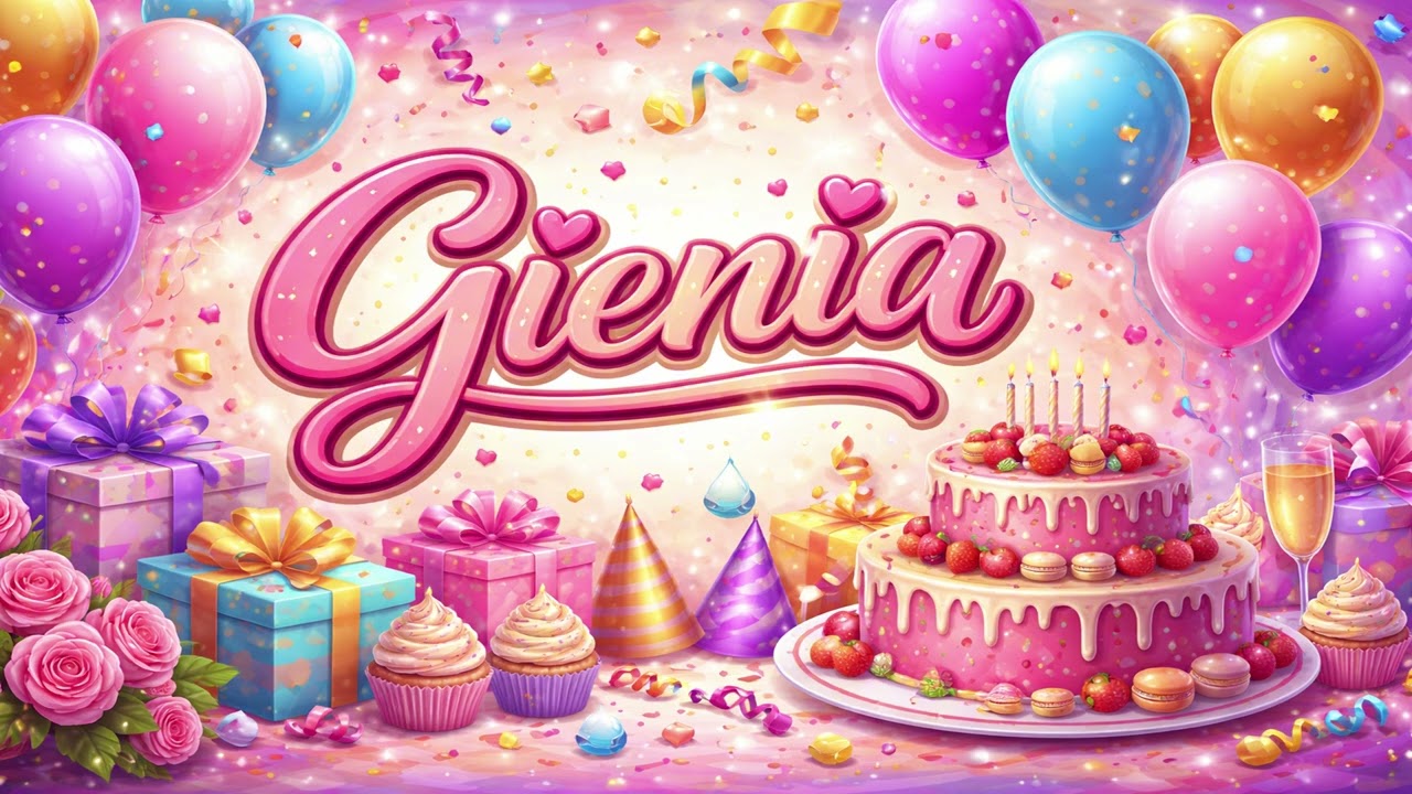 Genowefa, Gienia, Gienka Sto LAT! 🎂 | Urodzinowo - Imieninowa Piosenka Pełna Radości 🎂
