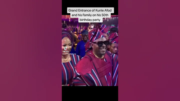 Grand Entrance of Kunle Afod and his Family on his 50th birthday party