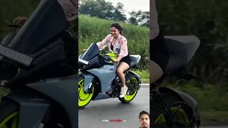 Viral girl🥰riding modified Rc 399 #shorts #rider #modified #viral #viralgirl #ktm #rc390