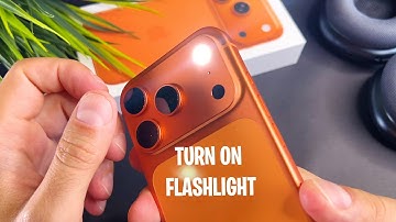 How To Turn ON Flashlight On iPhone 17 / iPhone 17 Pro