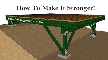 Structural Bracing Ideas For Small Decks Built On Sloping Hillside