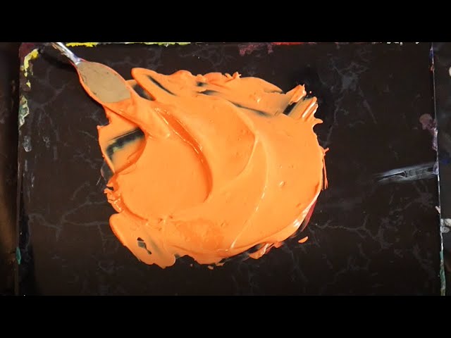 How To Make Bright Orange Color in Acrylic Paints 