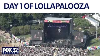 Festivalgoers flood Chicago's Grant Park for Lollapalooza