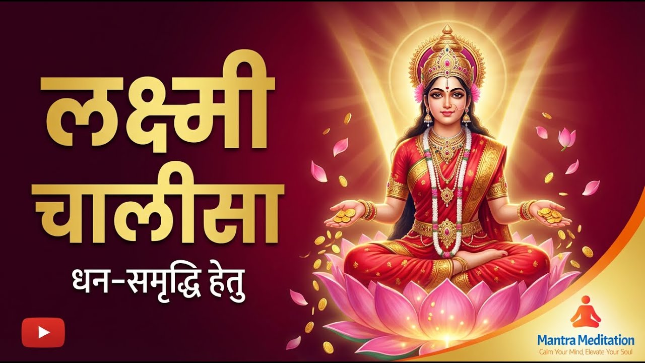 Shri Lakshmi Chalisa & Aarti 🙏 | Powerful Mantra for Wealth, Peace & Prosperity | Full Bhajan