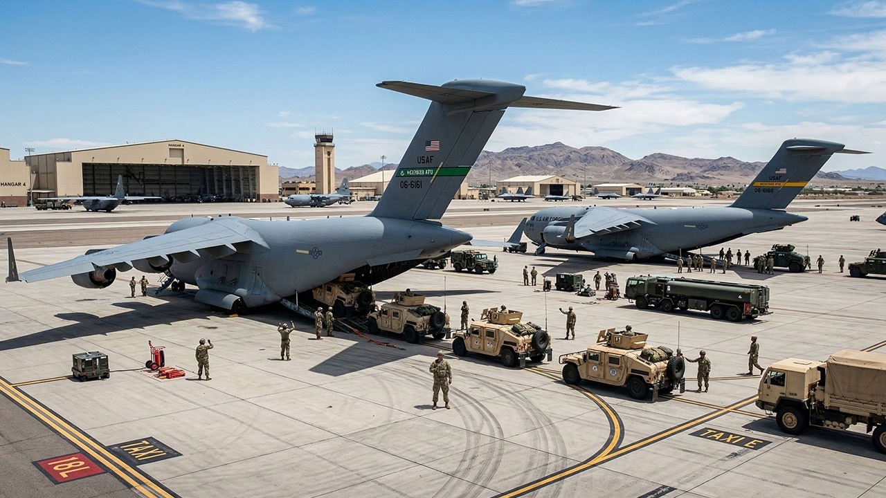 Напряженность между США и Ираном растет: американский самолет C-17 ВВС США совершил потрясающий прыж