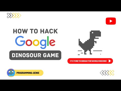 || How To Hack GOOGLE Chrome Dino Game || Easy || PROGRAMMING-GENIE ||