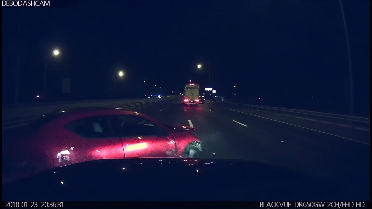 North Dallas Wreck Caught on Dashcam Jan 23, 2018 YouTube