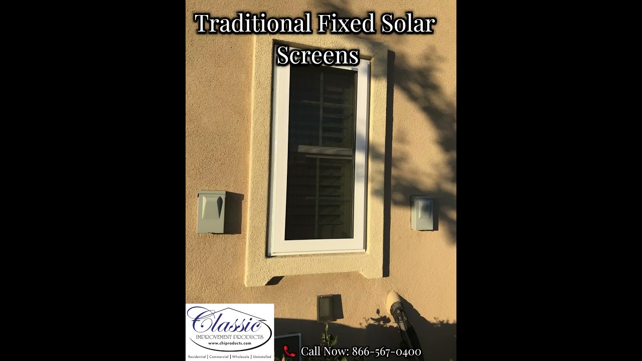 🌞 Orange County | Traditional Fixed Solar Screens for Sun & Heat Control