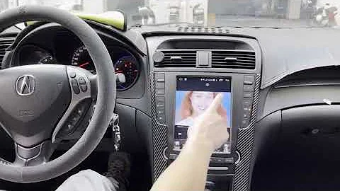 Tesla style vertical screen for Acura TL with CarPlay support 4G sim 8+128