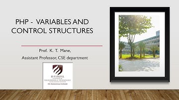 PHP variables,  control structures and functions