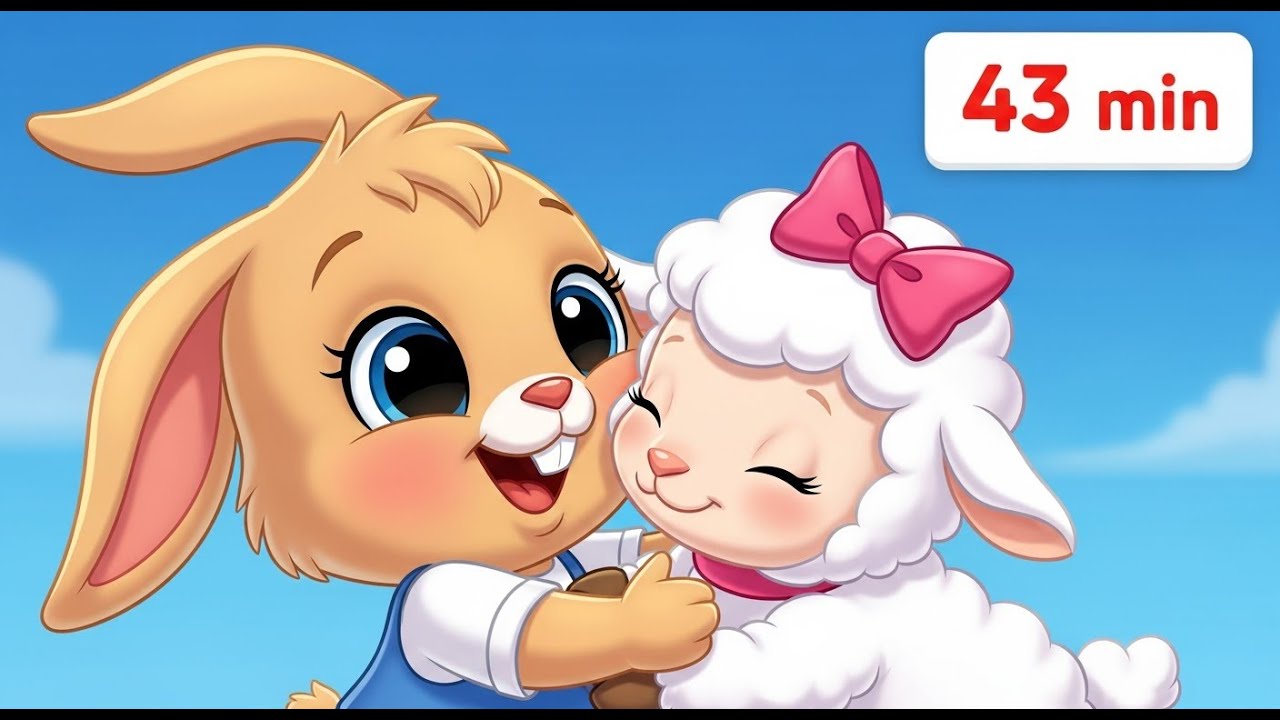 Lamb Baby Rabbit Mary had a little lamb & Ultimate Kids Collection 43 Min | Nursery ...