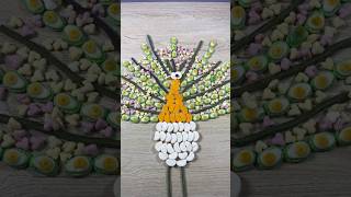 🦚 WOW… This Becomes a Candy Peacock 🤯🍬 #shorts #asmr