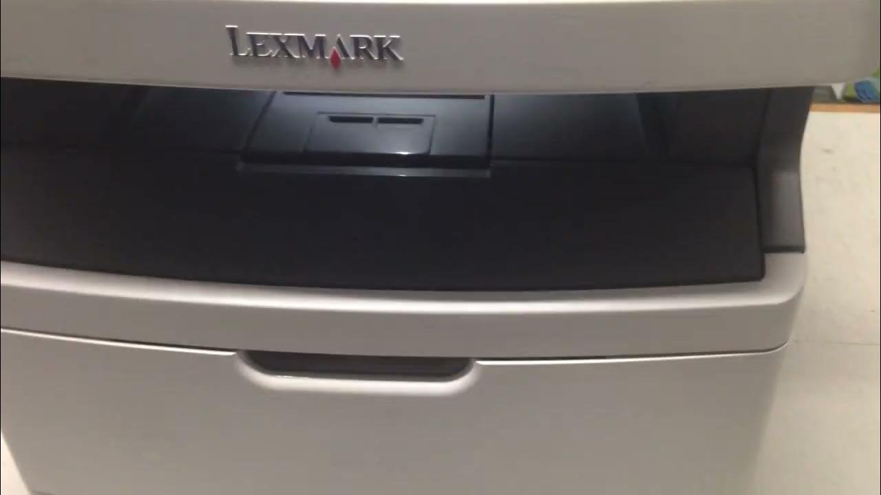 Lexmark XS463DE All In One Laser Printer Test Page YouTube