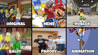 I'll Kick Your Butt In Smash Bros Original vs Meme