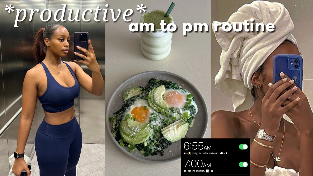 Productive Morning to Night Routine: how to have a routine, build healthy habits & be consistent!