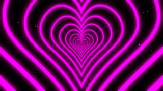 St Valentine's Day - Neon Lights Love Heart Tunnel - 1 hour background screenshot 2