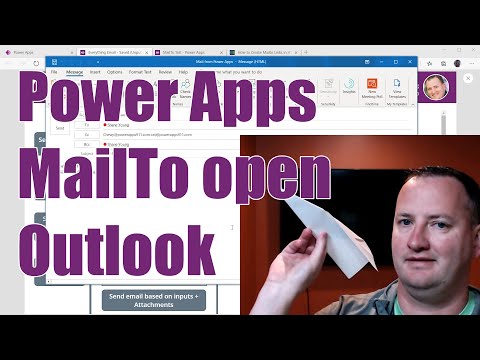 Power Apps MailTo - Open a new email with values by pressing a button