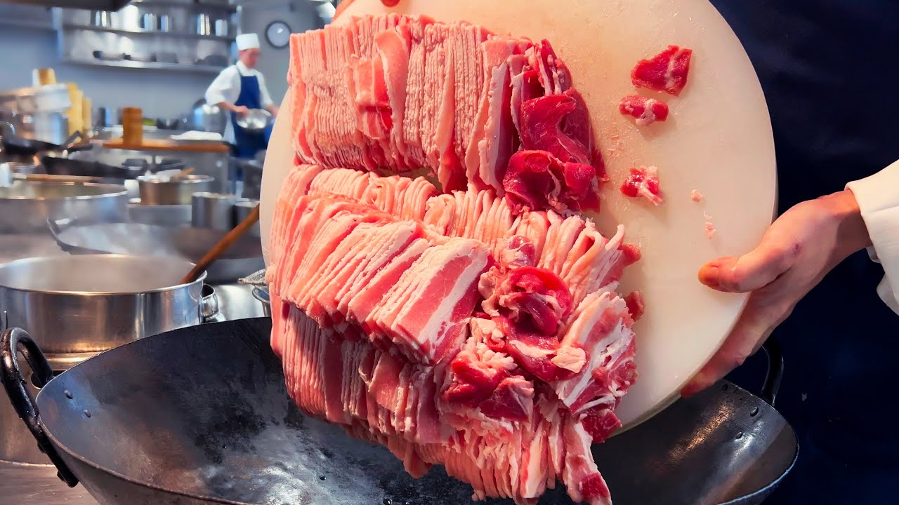 茹で豚　boiled pork