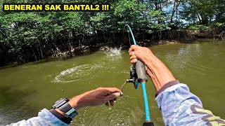 Rekor pribadi !!! ngak nyangka bisa dapat ikan sebesar bantal di sungai kecil