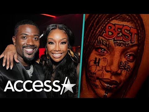 Ray J's New Tattoo Of Sister Brandy With Face Tats & Red Eyes Sparks Backlash On Social Media