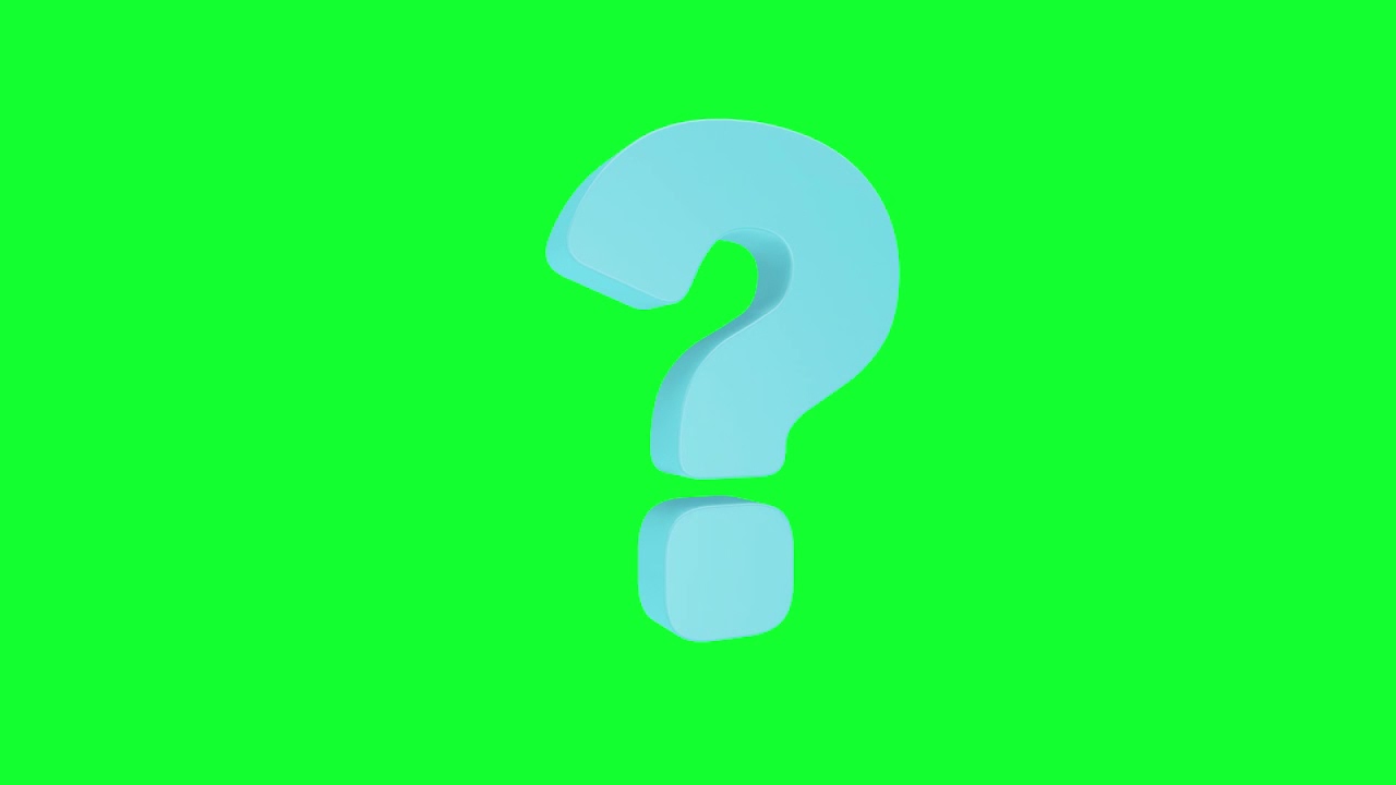 Question Mark Green Screen Video Stock Video Footage No Copyright