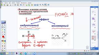 Индуктивный и мезомерный эффекты