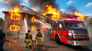 WE GOT TRAPPED BY RAGING FIRE in Firefighting Simulator Ignite