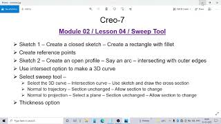 Module 02 / Lesson 04 / Sweep tool - Intersect curve tool