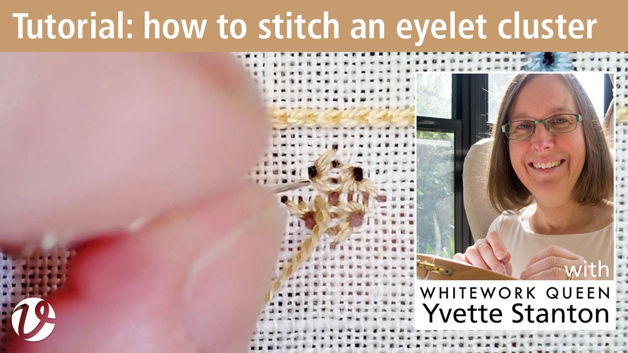 White Threads FlossTube 90 – Tutorial: how to work an eyelet