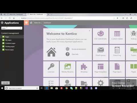 Kentico 12 Tutorial :- Print Hello World using Kentico 12 Portal Engine