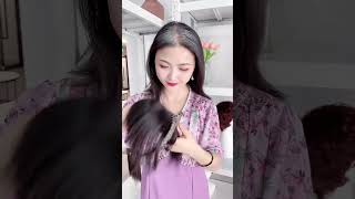 Smooth Hair Wig Try-On | Real or Fake?"😮😍#viralvideo#video#wig#wigs