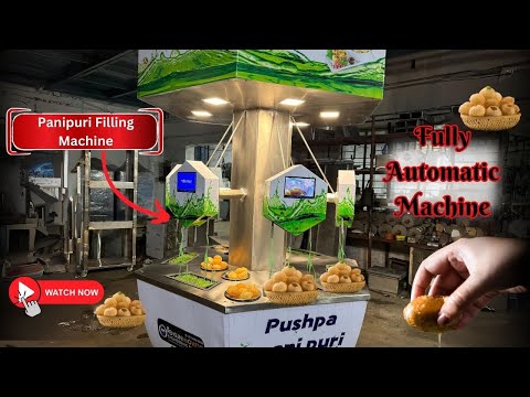 Panipuri Filling 5 Nozzle Heart Machine Drop Model Demonstration Video video thumbnail