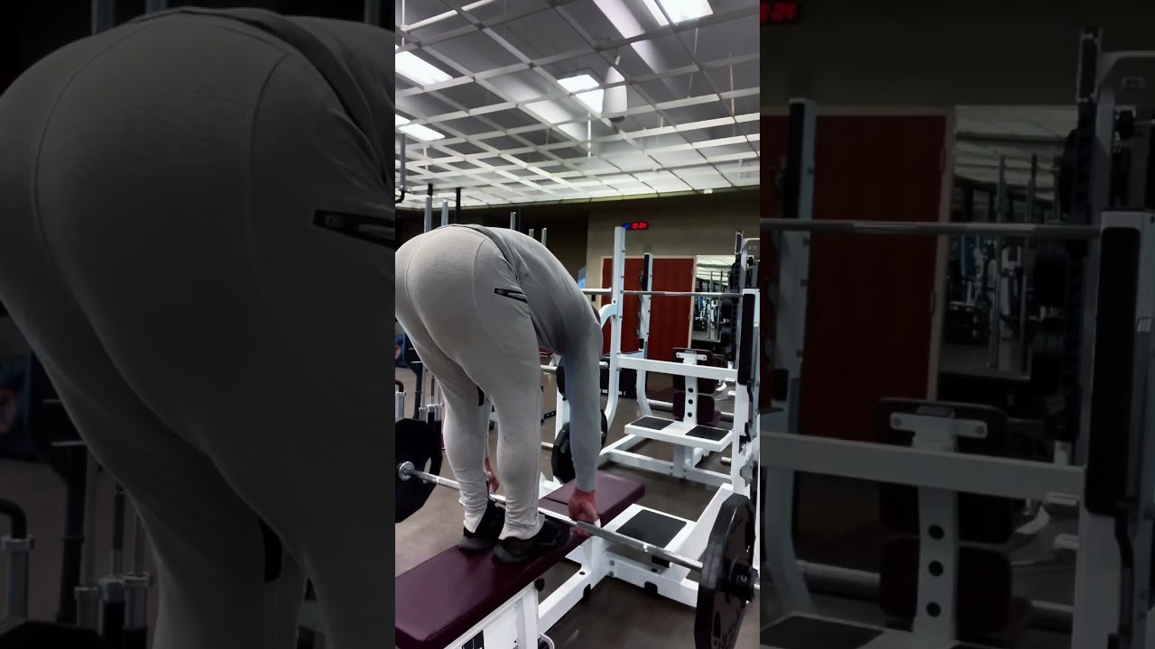 Stiff leg deadlifts are a great way to work your hamstrings. Doing them on bench allows for stretch