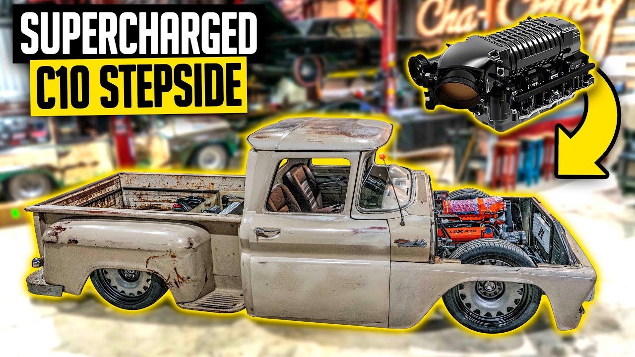 Whipple Supercharger + LS Swap C10 - 1962 Bagged LS3 Chevy Stepside