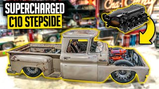 Whipple Supercharger + LS Swap C10  1962 Bagged LS3 Chevy Stepside