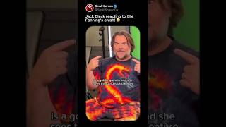 Jack Black’s Reaction to Elle Fanning's CRUSH 😂👀 Wealth