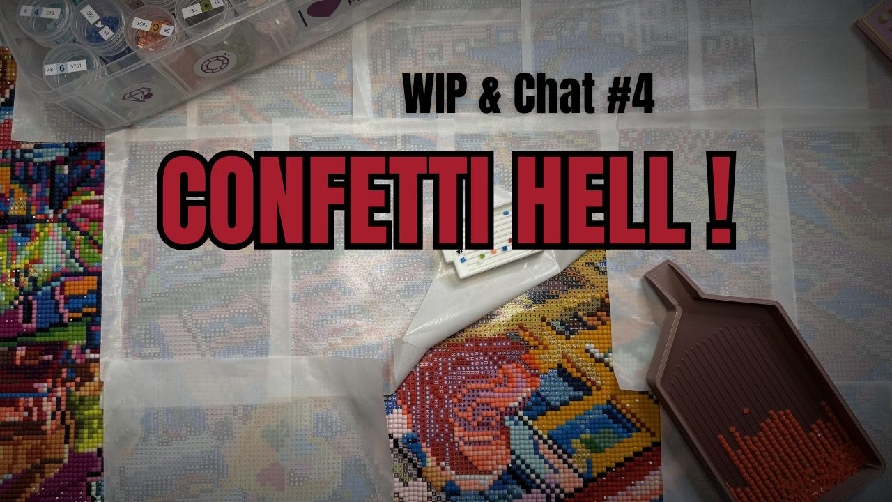 WIP And Chat #4 Confetti Hell | Why Did I Choose This Canvas?