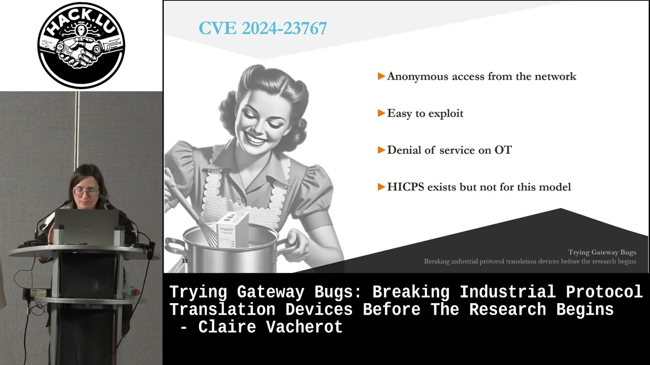 Breaking Industrial Protocol Translation Devices Before The Research Begins - Claire Vacherot