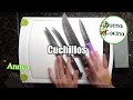 CUCHILLOS, tipos, afilado y tips.. #2 CURSO BÁSICO DE COCINA