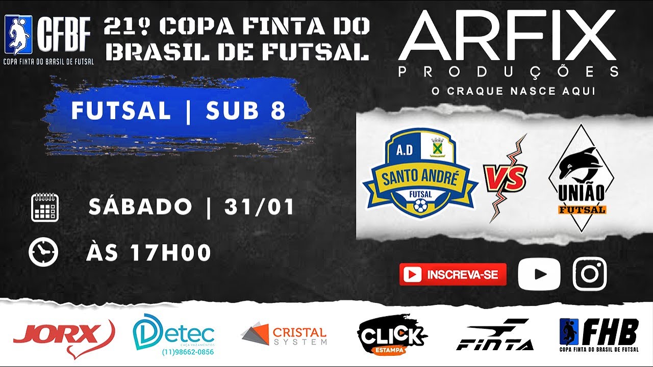 AD SANTO ANDRÉ x UNIÃO FUTSAL - FUTSAL | SUB 8 (FHD)