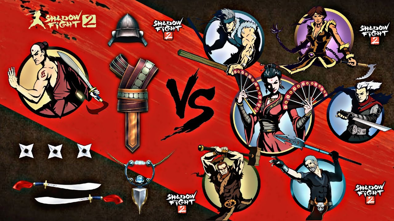 Shadow Fight 2 | Set of Mantis vs Widow and Bodyguards