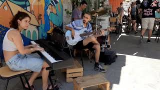 Street piano jazz improvisation 21.7.23 Haifa