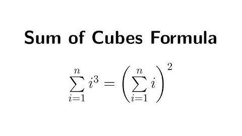 How to Prove: Sum of Cubes Formula